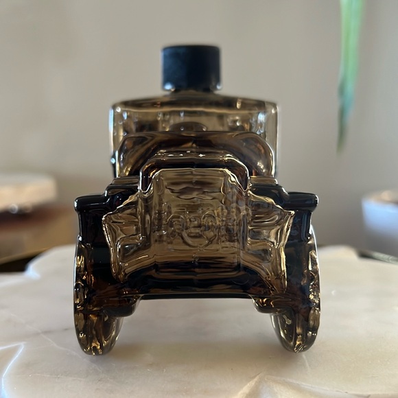 Vintage Avon Reo Depot Wagon After Shave Dark Glass Decanter 1970’s Roadster Car - Picture 11 of 12